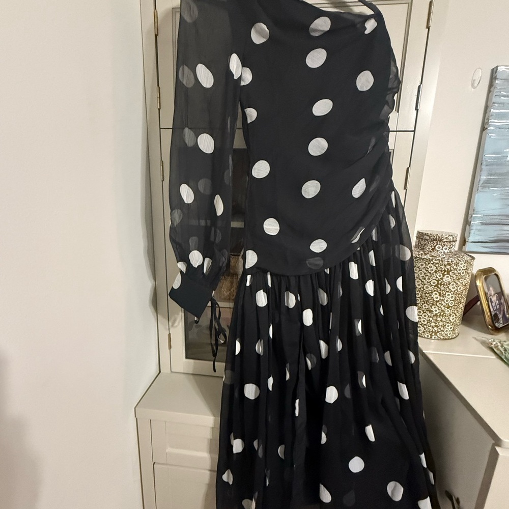 Black and White Polka Dot Dress